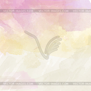Beautiful hand painted watercolor background - vector clipart