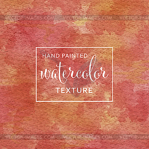 Red and yellow pastel watercolor on tissue paper - vector image