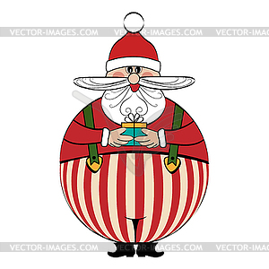Funny Santa - vector clip art