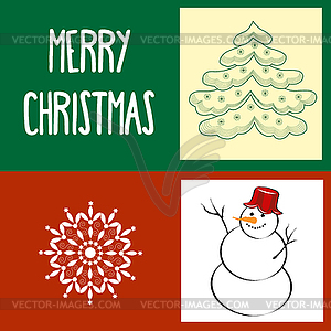 Christmas Greeting card - vector clipart