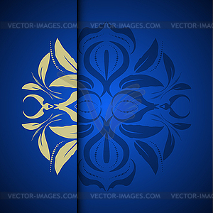 Gold oriental arabesque pattern background with - color vector clipart