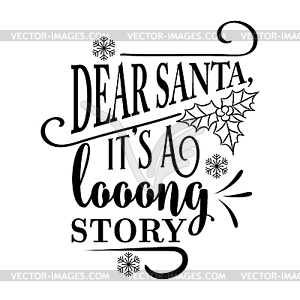 Funny Christmas Quote - vector image
