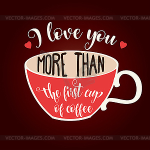 Beautiful love quote - royalty-free vector clipart