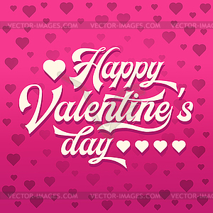 Valentine`a day card - vector image