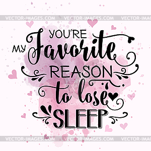 Romantic love quote - royalty-free vector clipart