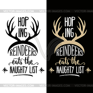 Funny Christmas quote - vector clipart