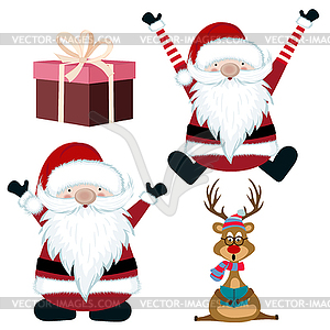 Christmas items collection - vector clipart