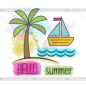 Summer 68 - vector clipart