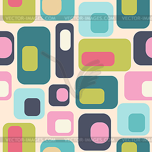 Mid century style seamless pattern - vector image