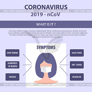 Infographic elements of new coronavirus. Covid-19 - vector clip art