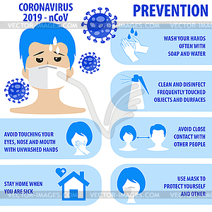 Infographic elements of new coronavirus. Covid-19 - vector clip art