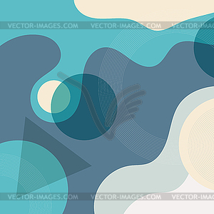 Geometric abstract background - vector clip art