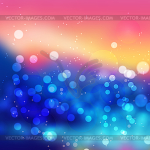 Amazing colorful bokeh abstract background - vector clipart