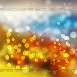 Amazing colorful bokeh abstract background - vector clip art