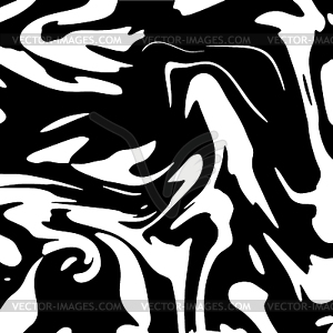 Abstract fluid black and white background - vector clipart