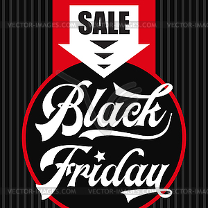 Black friday banner - vector image