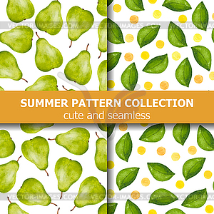 Delicious summer pattern collection with - vector image