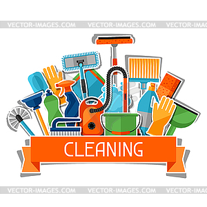 Clip Art Housekeeping Clipart housekeeping background with cleaning sticker icons vector clipart clipart