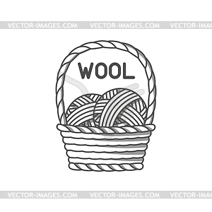 wool emblem with merino sheep label for vector clipart wool emblem with merino sheep label