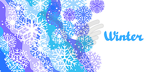 Winter Hintergrund Mit Schneeflocken Clipart