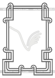 Decorative abstract frame. Vintage border. Classic - vector image