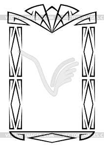 Frame with Art Deco ornament. Abstract element in - vector clipart / vector image