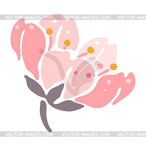 Sakura flower. Beautiful decorative plant - vector image