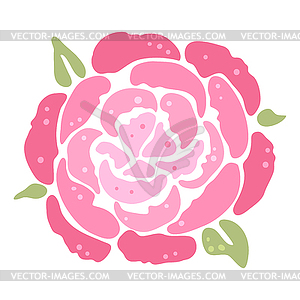 Peony flower. Beautiful decorative plant - vector image