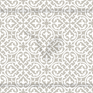 Ancient ceramic tile seamless pattern. Wall or floo - vector clipart