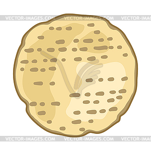 Matzah bread. Traditional jewish image for design. - vector clipart