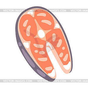 Salmon. Image for gastronomy and agricultural - vector clipart