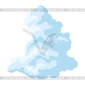 Ilustration of abstract stylized cloud. Cloudy - vector EPS clipart