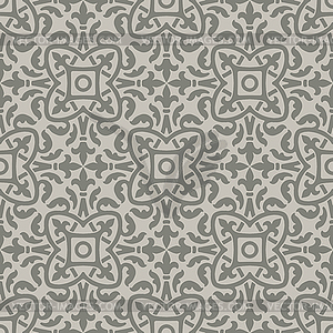 Ancient ceramic tile seamless pattern. Wall or floo - vector clipart