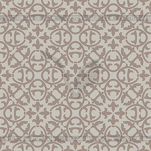 Ancient ceramic tile seamless pattern. Wall or floo - vector image