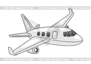 Air plane. Icon of transportation. Business or - vector clipart