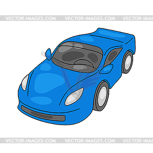 Sports car. Icon of transportation. Business or - royalty-free vector clipart