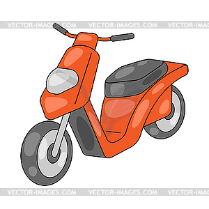 Scooter. Icon of transportation. Business or - vector image