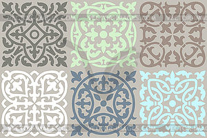 Ceramic tile pattern. Wall or floor texture. - vector image