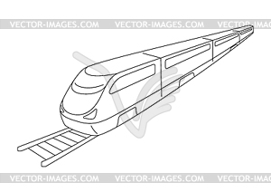 Train. Icon of transportation. Business or - vector clip art
