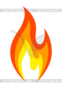 Stylized fire. Decorative element for design - vector image