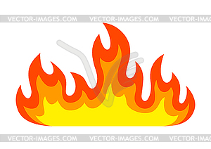 Stylized fire. Decorative element for design - vector clipart