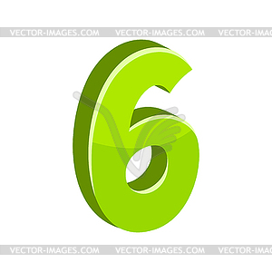 Number one. Image for design in cartoon style - vector clipart