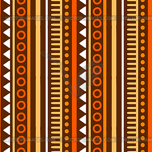 African seamless pattern. Hand stamp printing. - vector image