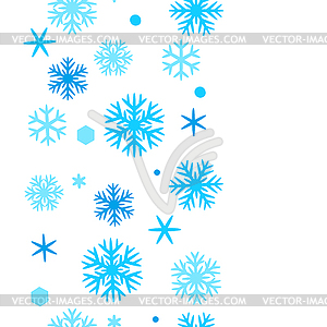 Winter pattern with snowflakes. Merry Christmas - vector clip art