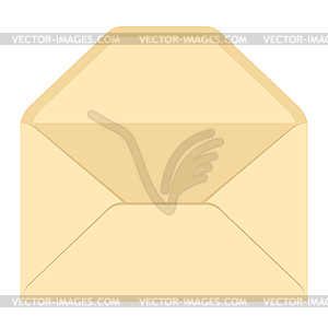 Open envelope . Mail template for message or letter - vector image