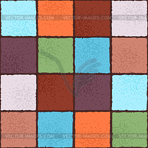 Ancient ceramic tile pattern. Wall or floor texture - vector clipart