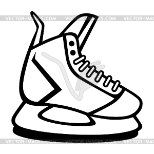 Hockey skate . Sport club item or symbol. Healthy - vector clip art