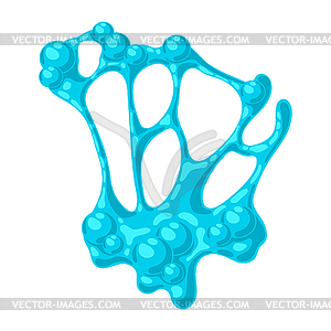 Splattering blotch slime. Toxic mucus smudges stain - vector image