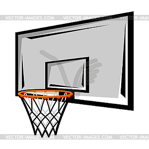 Basketball hoop . Sport club item or symbol - vector image