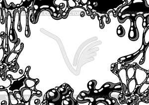 Blots and drips slime background. Toxic mucus - vector image